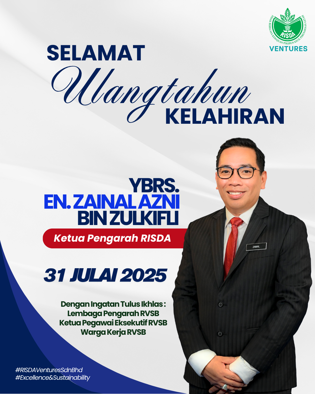 Ceo Risda Selamat Ulangtahun Kelahiran kepada YBrs. En. Zainal Azni Bin Zulkifli ...